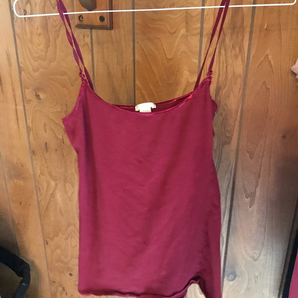 Red spaghetti strap